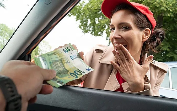 Shy waitress needs more than tips